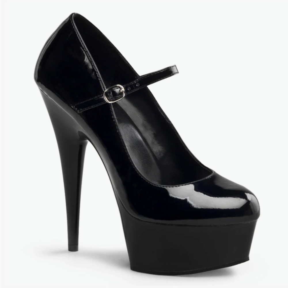 Pleaser Elegant Black Platform Heels✨
